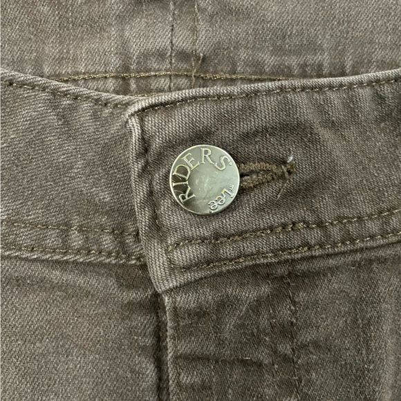 Vintage Riders by Lee Black Denim Jeans Straight Leg Loose Fit Jeans Size 12P - Picture 3 of 6